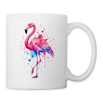 Niedlicher Flamingo Süße Flamingos - Tasse - Weiß - Rechts