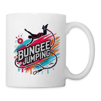  Bungee Jumper Geschenkidee, Bungy Jumps, Bungee - Tasse - Weiß - Rechts