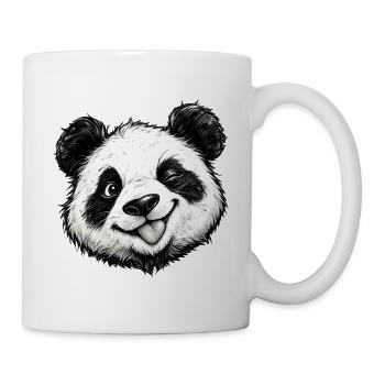 Lustiger Panda-Zunge rausgestreckt, süßer Panda-Liebhaber-Humor - Tasse - Weiß - Rechts
