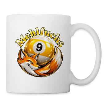 9Ball Billard Mehlfuchs  - Tasse - Weiß - Rechts