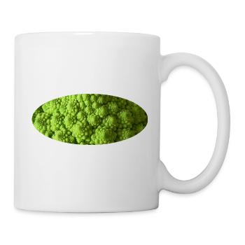 Romanesco-Brokkoli - Tasse - Weiß - Rechts