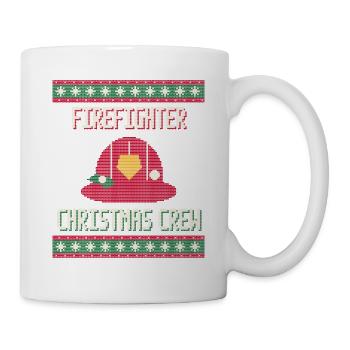 Firefighter Christmas Crew - Feuerwehr - Tasse - Weiß - Rechts