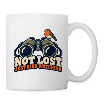 Nicht verlorene Vogelbeobachtung - Tasse - Weiß - Rechts