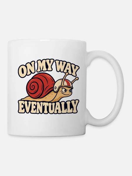 Schließlich Racing Snail - Tasse - Weiß