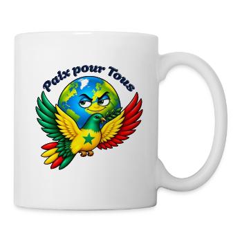 Frieden für alle – Senegal - Tasse - Weiß - Rechts