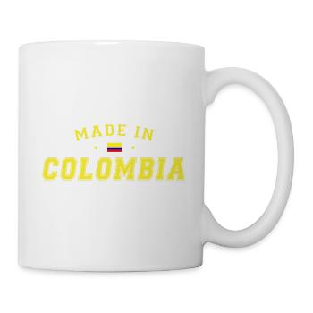 Made in Colombia | College Look Geschenk - Tasse - Weiß - Rechts