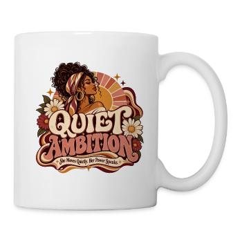 Stille Retro-Ambition – Macht braucht keine Öffentlichkeit - Tasse - Weiß - Rechts