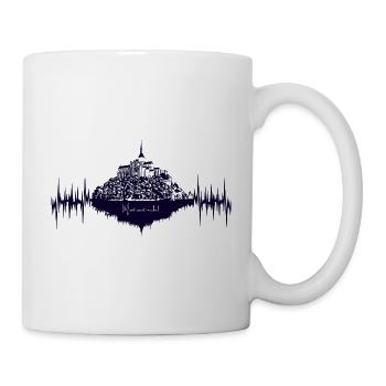 Mont-Saint-Michel, Normandie, Frankreich - Tasse - Weiß - Rechts