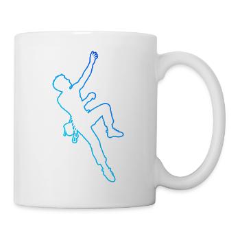 Geschenkidee für einen Boulderer mit Sportklettern - Tasse - Weiß - Rechts