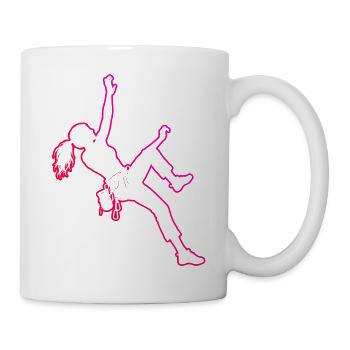 Die Bergsportlerinnen und Climbing passen zusammen - Tasse - Weiß - Rechts