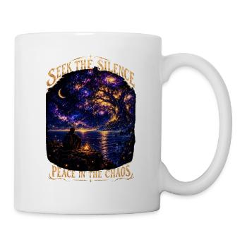 Such The Silence Cosmic Tree Campfire - Tasse - Weiß - Rechts