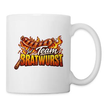 Team Bratwurst Grillhelden - Tasse - Weiß - Rechts