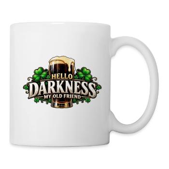 Dunkles Freund Bier Kleeblatt - Tasse - Weiß - Rechts