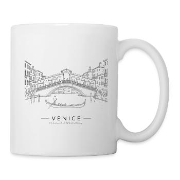 Venedig Rialto-Brücke - Tasse - Weiß - Rechts