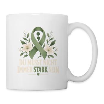 Mentale Gesundheit Awareness Monat  - Tasse - Weiß - Rechts