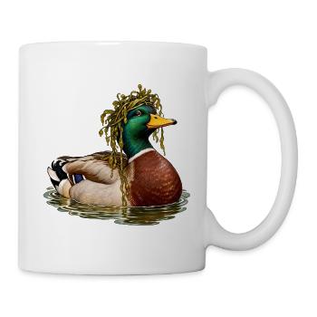Stockente mit Pondweed-Krone - Tasse - Weiß - Rechts