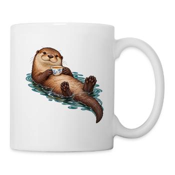 Teepausenotter - Tasse - Weiß - Rechts