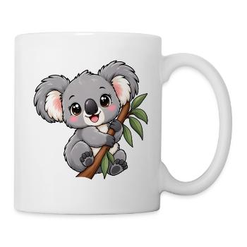 Kawaii Koala – Flauschiger Eukalyptusfreund - Tasse - Weiß - Rechts