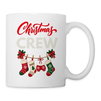 Weihnachts-Crew - Tasse - Weiß - Rechts