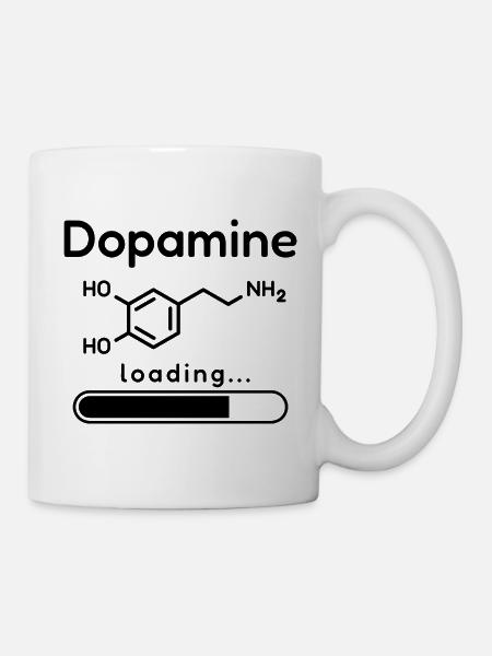 Design der Dopamin-Lademolekülchemie - Tasse - Weiß