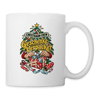 Christbaum-Crew Geschenke-Verpacker - Tasse - Weiß - Rechts