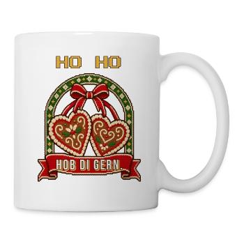 Ho Ho Hob di gern Weihnachtspulli - Tasse - Weiß - Rechts