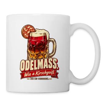 Odelmaß wie a Kirschgoiß - Tasse - Weiß - Rechts