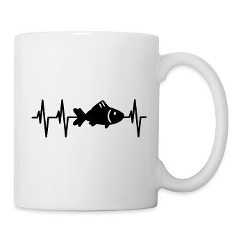 Aquarist Fisch Herzschlag - Tasse - Weiß - Rechts