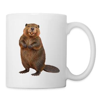 Biber - Tasse - Weiß - Rechts