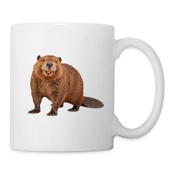 Biber - Tasse - Weiß - Rechts