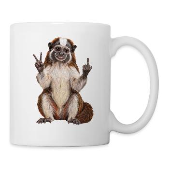 Geoffroy-Perueckenaffe - Tasse - Weiß - Rechts