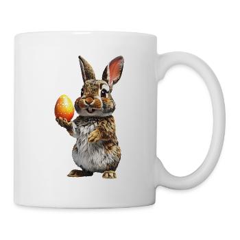 Hase - Tasse - Weiß - Rechts