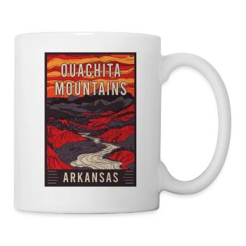 Erleben Sie die landschaftliche Pracht der Ouachita Mountains - Tasse - Weiß - Rechts