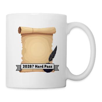 2028? Hard Pass – Verfassung Politik Satire - Tasse - Weiß - Rechts