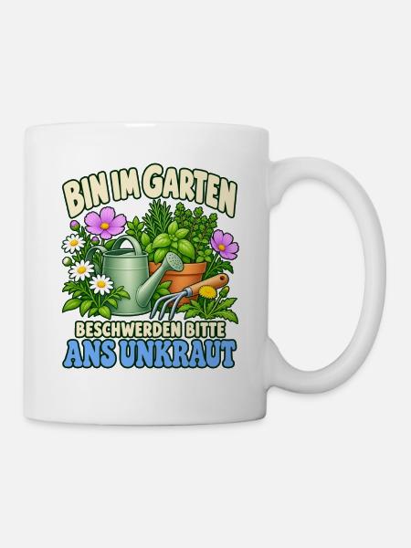 Gärtnerin Geschenkidee Botanik Pflanzenfreunde - Tasse - Weiß