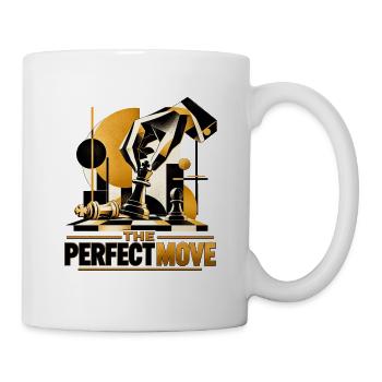 The perfect Move - Schönes Motiv für Schachspieler - Tasse - Weiß - Rechts