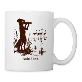 Zwillbrock-Kieker Fuchs Flamingo - Tasse - Weiß - Rechts
