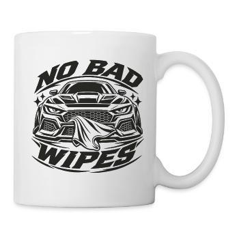 No Bad Wipes Autografik Front - Tasse - Weiß - Rechts