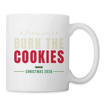 Burn The Cookies - Weihnachten Familie - Tasse - Weiß - Rechts