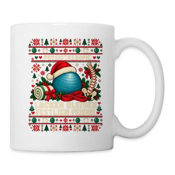 Physiotherapie - Locker bleiben, festlich feiern - Tasse - Weiß - Rechts