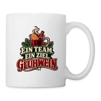 Gruppen Design Glühwein - Weihnachtsmarkt - Tasse - Weiß - Rechts
