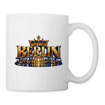 Berlin Kronen Skyline - Tasse - Weiß - Rechts