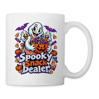Halloween Oma Spooky Snack Dealer Geister - Tasse - Weiß - Rechts