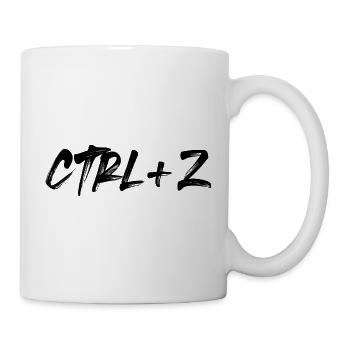 Ctrl+Z - Tasse - Weiß - Rechts