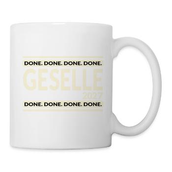 Ausbildung Geselle 2027 - Tasse - Weiß - Rechts