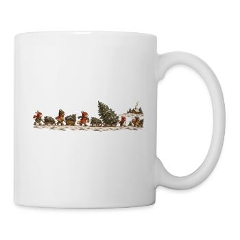 Tree Haul Day Vintage-Weihnachtsbaumschlitten - Tasse - Weiß - Rechts