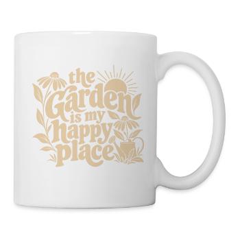 The Garden Is My Happy Place - Tasse - Weiß - Rechts