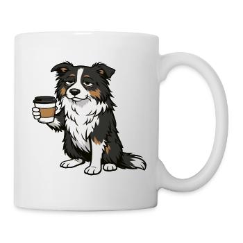 Australian Shepherd Aussie Aussiebesitzer Aussies - Tasse - Weiß - Rechts