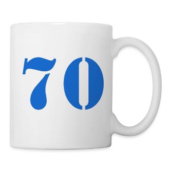 70 - Tasse - Weiß - Rechts