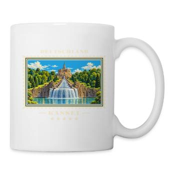 Deutschland Kassel Vintage Reisemarke - Tasse - Weiß - Rechts